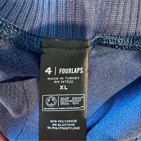 NEW FourLaps size XL Shorts Navy Blue Midnight Compression Biker Aero Seamless - Picture 6 of 6